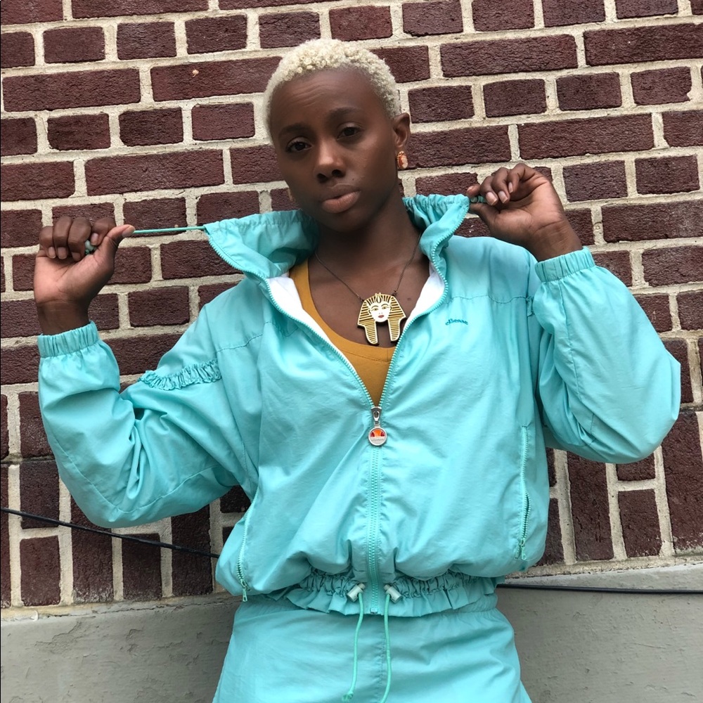 80s Ellesse Baby blue track suit